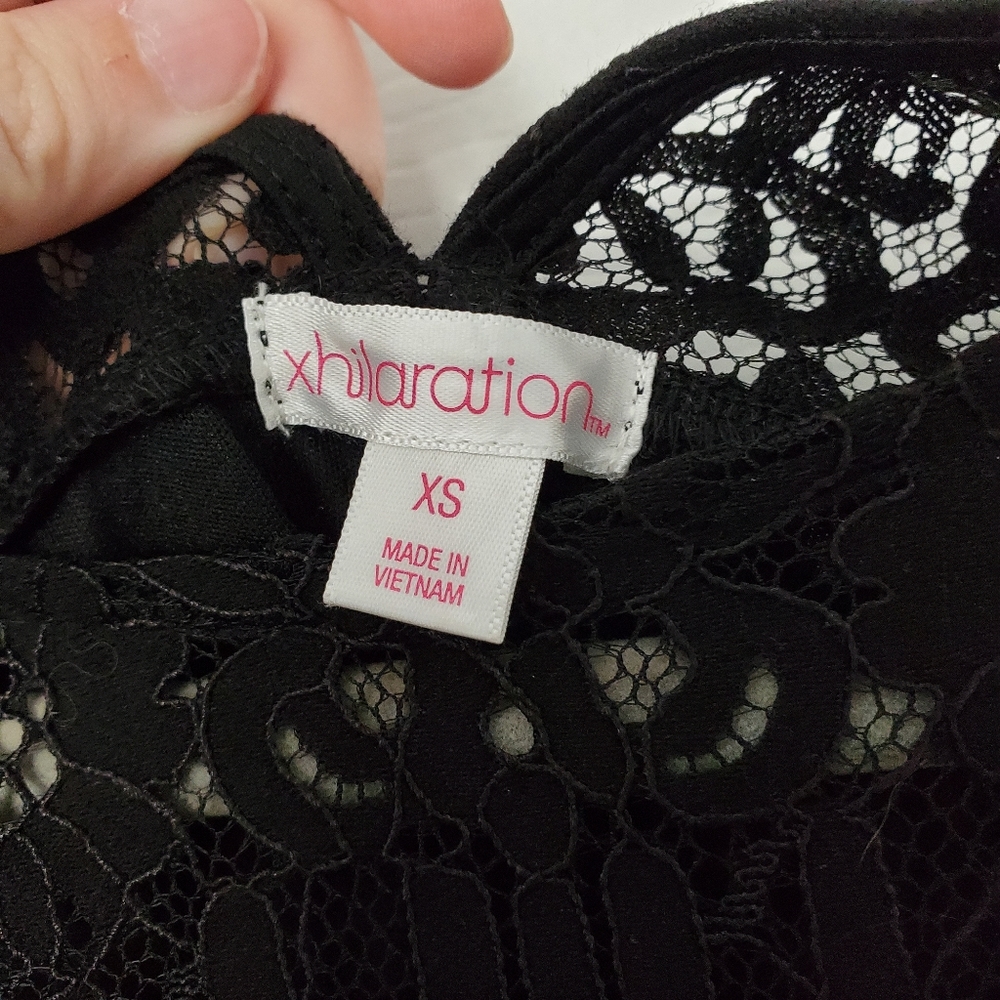 125. Xhilaration Women's short lace dress - Picture 3 of 9